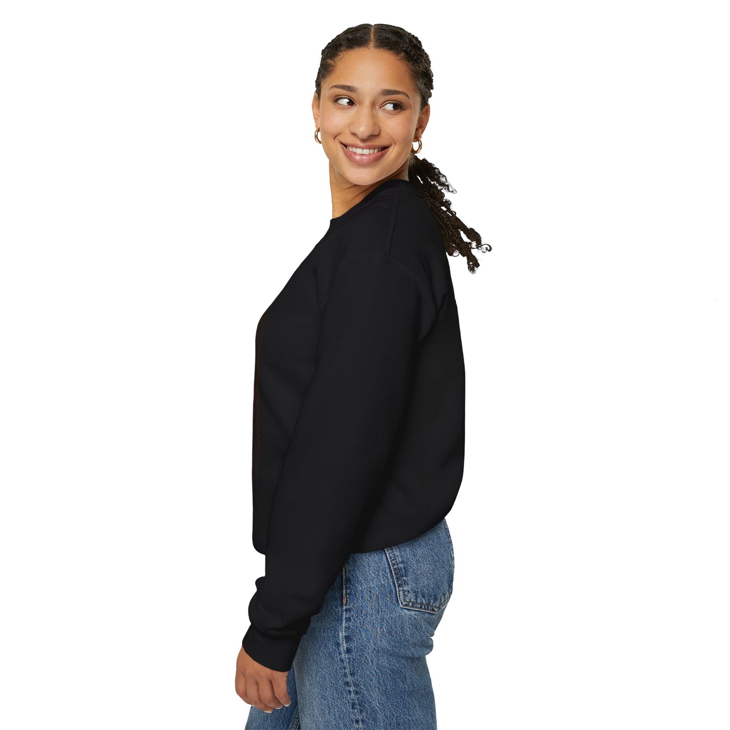 Vibrant Neon Swirl Nonfigurative logo Unisex Heavy Blend™ Crewneck Sweatshirt