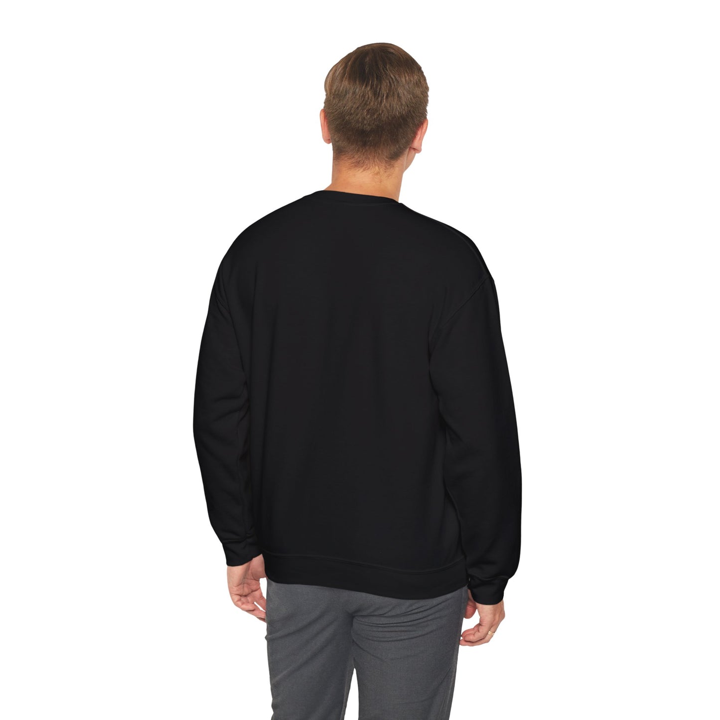 Vibrant Neon Swirl Nonfigurative logo Unisex Heavy Blend™ Crewneck Sweatshirt