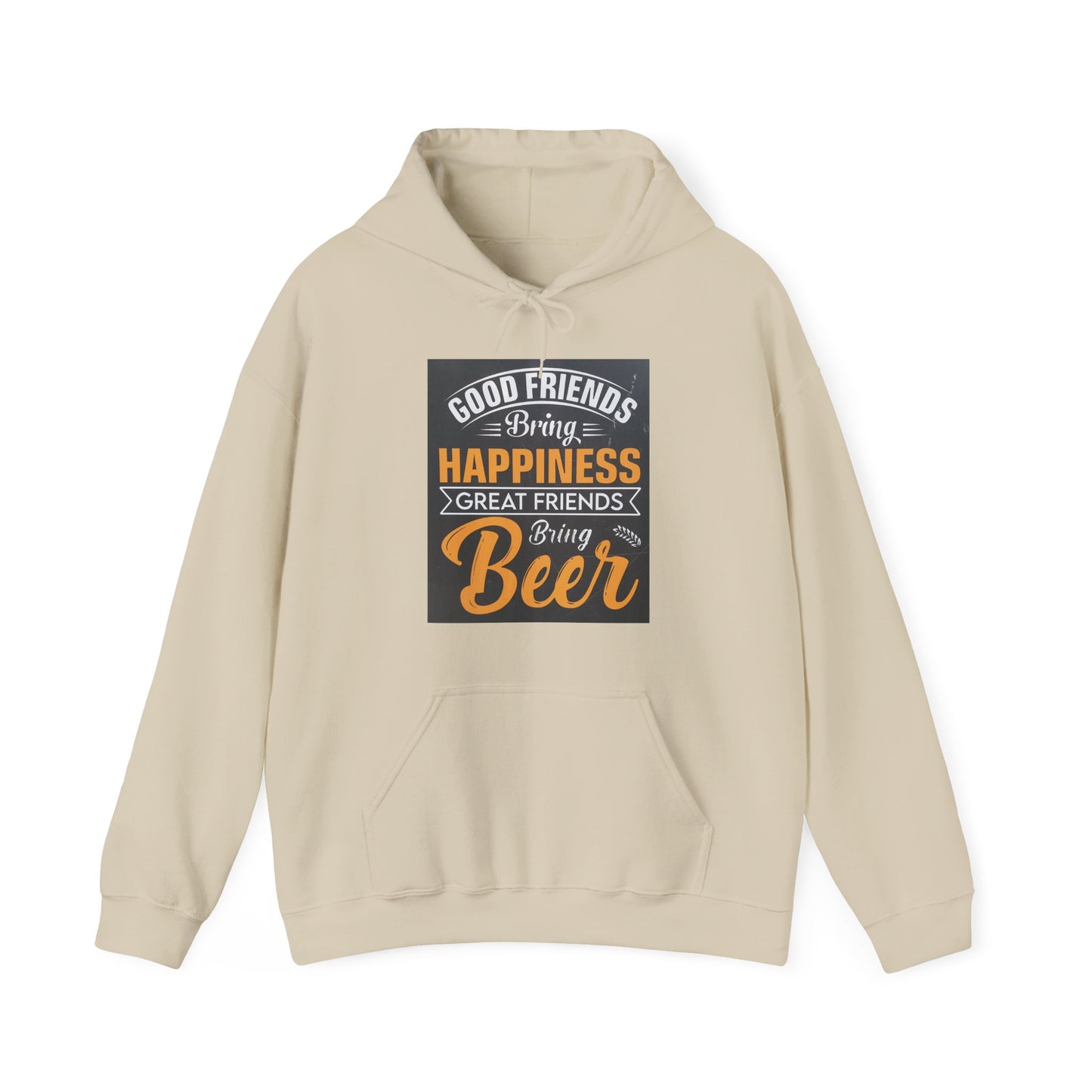 Good Friends Sweatshirt: Cozy Hoodie for Beer Lovers, Friendship Gift, Party Wear, Casual Style, Unisex Apparel