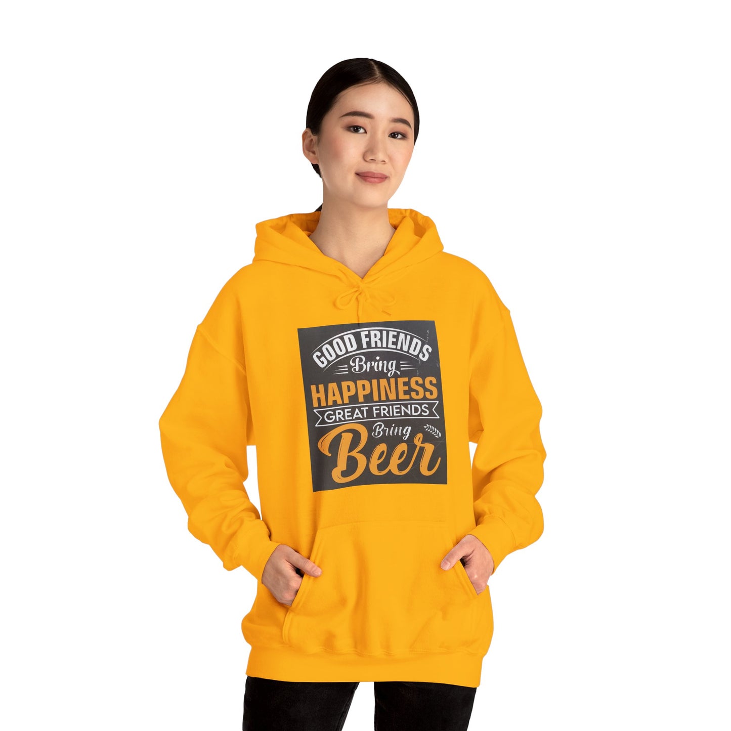 Good Friends Sweatshirt: Cozy Hoodie for Beer Lovers, Friendship Gift, Party Wear, Casual Style, Unisex Apparel