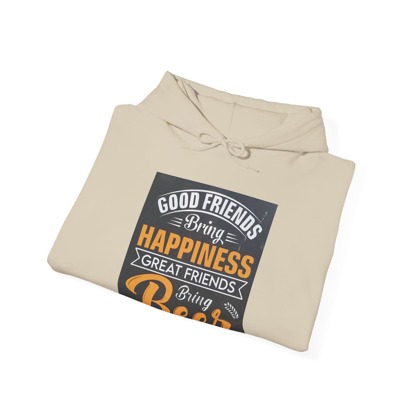 Good Friends Sweatshirt: Cozy Hoodie for Beer Lovers, Friendship Gift, Party Wear, Casual Style, Unisex Apparel