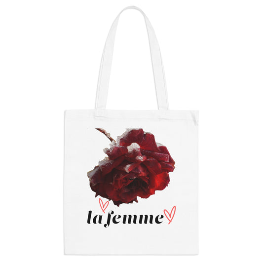 Chic Floral Tote Bag, Perfect for Shopping, School, Beach, Gifts, Special Occasions, la femme Design