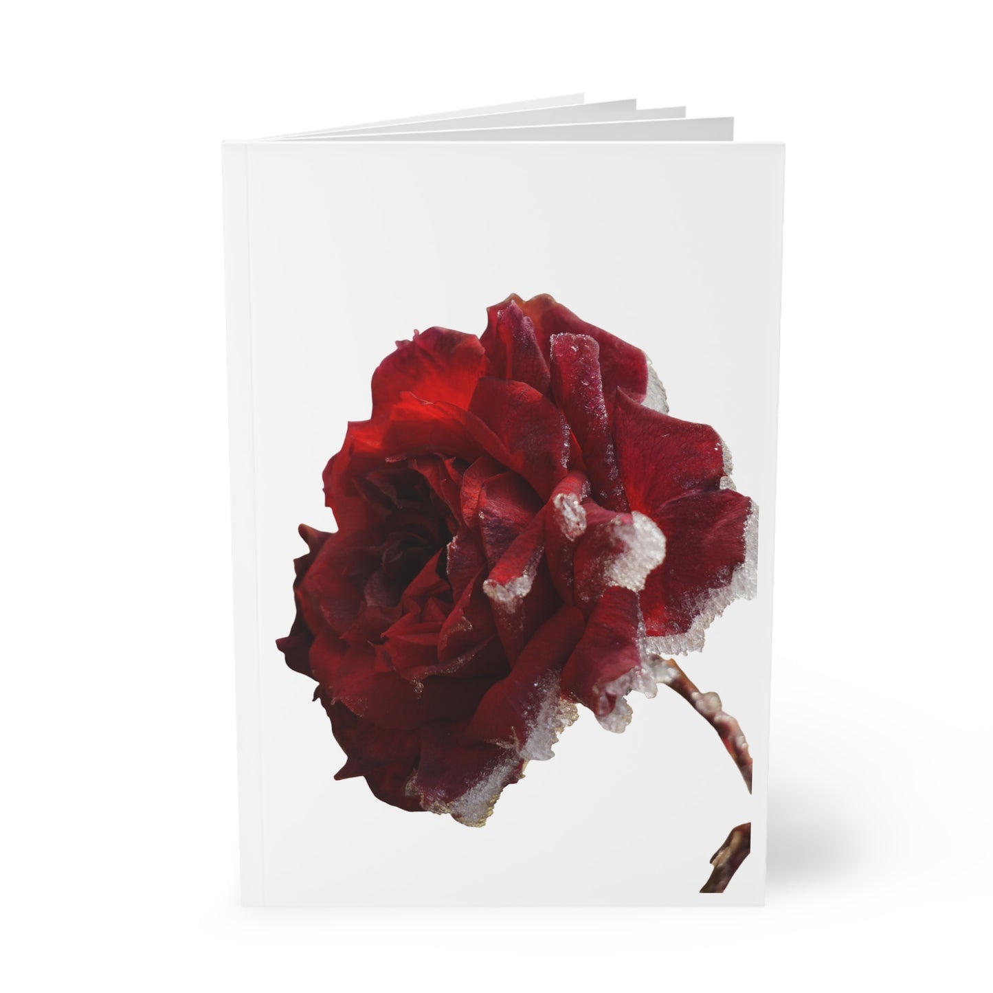 Romantic A5 Softcover Notebook - Love & Rose Design