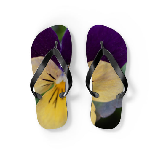 Floral Flip Flops - Summer Beachwear, Vacation, Gift for Her, Garden Party, Comfortable Sandals, Lightweight Footwear