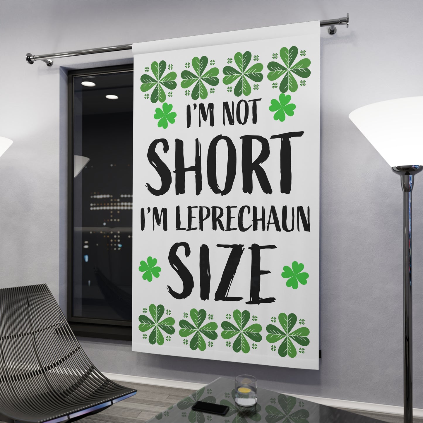 Leprechaun Size Window Curtain - St. Patrick's Day Decor