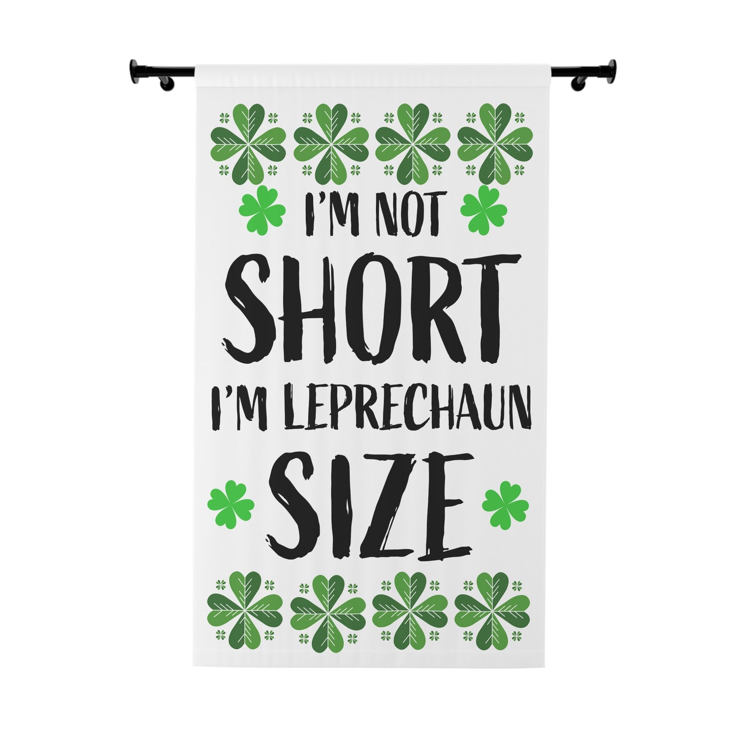 Leprechaun Size Window Curtain - St. Patrick's Day Decor